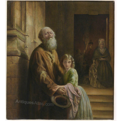 500x500 Antiques Atlas - Beggar Painting