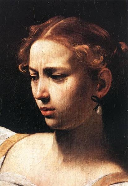 413x600 Caravaggio Judith Beheading Holofernes Detail1 By Michelangelo - Beheading Painting