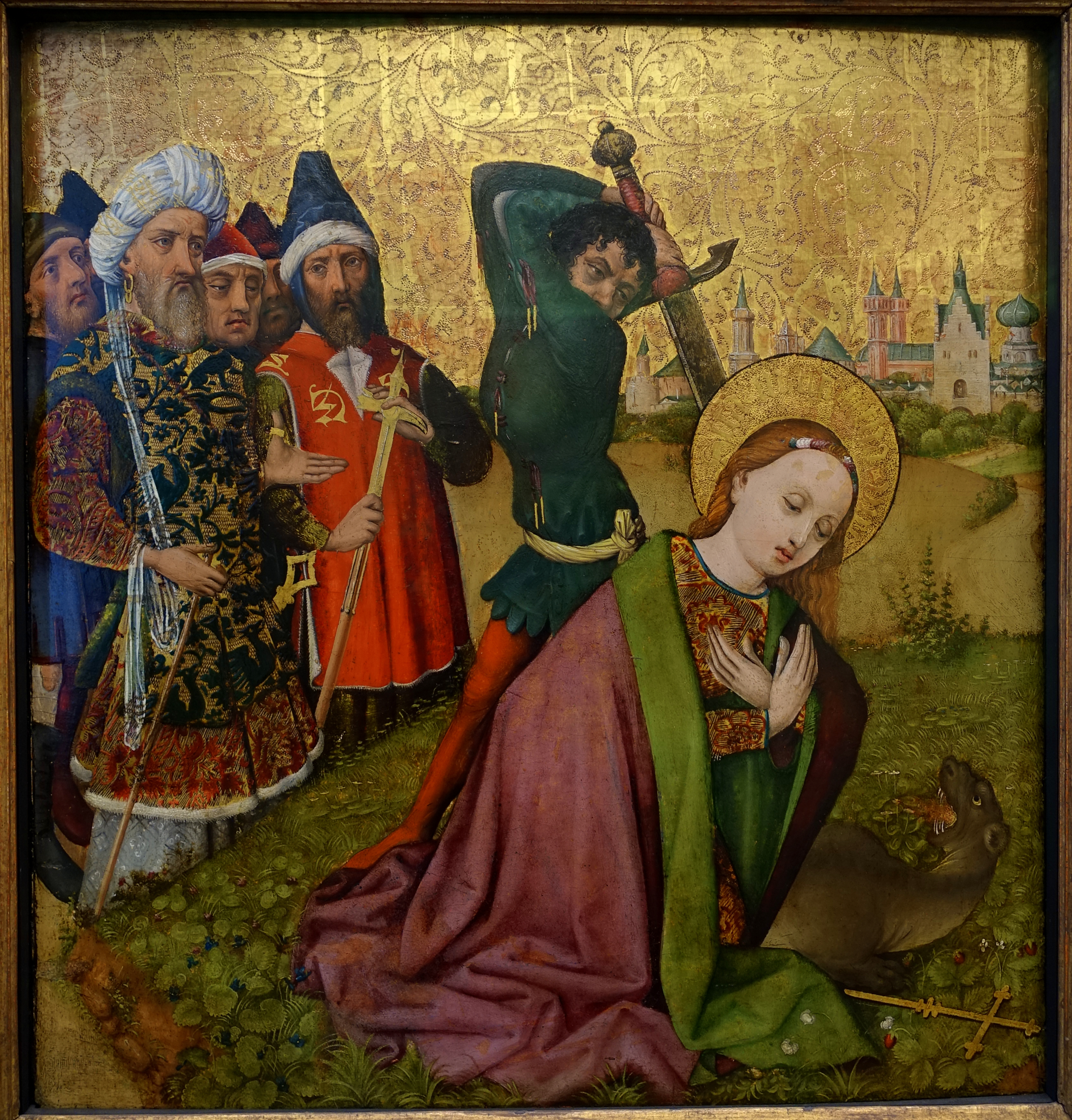 3362x3512 Filethe Beheading Of Saint Margaret, Probably From The Dominican - Beheading Painting