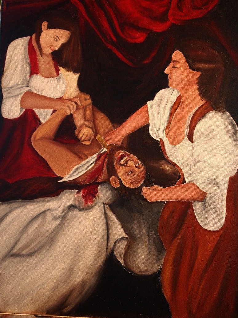 774x1032 Judith Beheading Holofernes By Fullmoon Rose - Beheading Painting