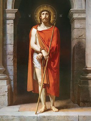 300x400 Icon Jesus Christ Wearing The Crown Of Thorns Behold The Man By - Behold The Man Painting