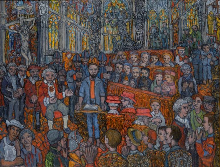 770x584 Saatchi Art Ecce Homo (Behold The Man) Painting By Alfred Nussbaum - Behold The Man Painting