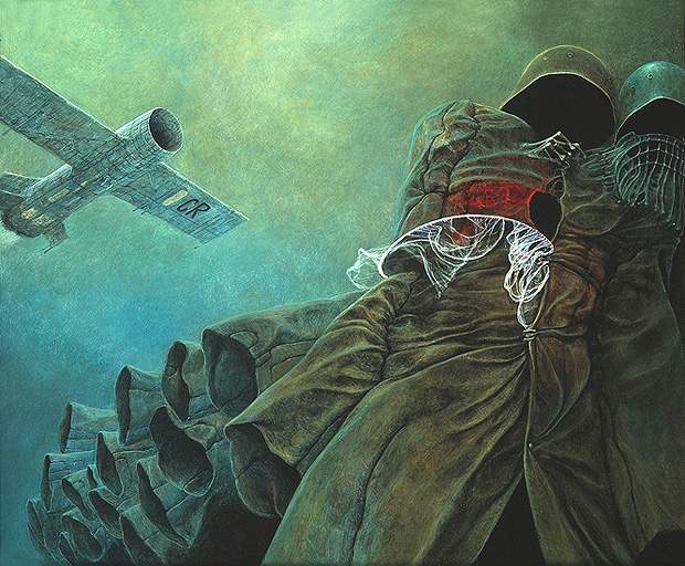 620x512 Zdzislaw Beksinski Gallery Beksinski Painting Close Up - Beksinski Painting