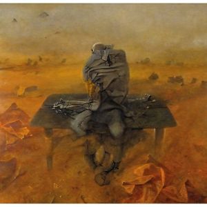 300x300 Beksinski Art Painting On Canvas 23.6'' X 24.4'' Ebay - Beksinski Painting
