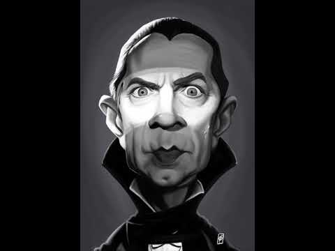 480x360 Bela Lugosi Painting Process - Bela Lugosi Painting