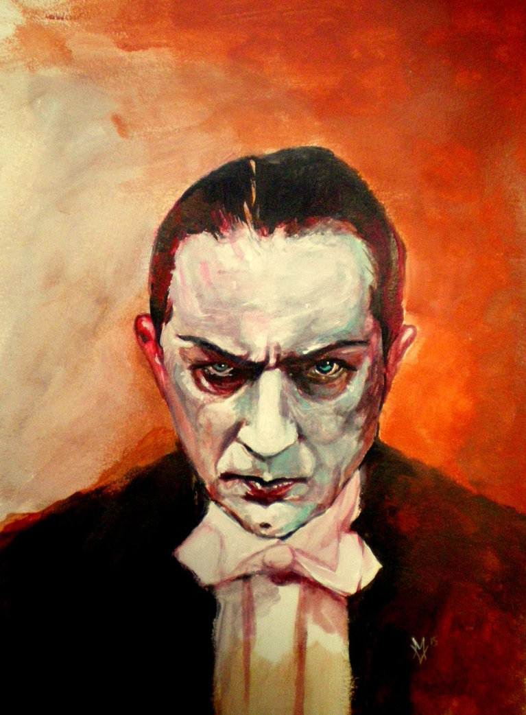 767x1042 Bela Lugosi Stage Dracula By Gossamer1970 - Bela Lugosi Painting