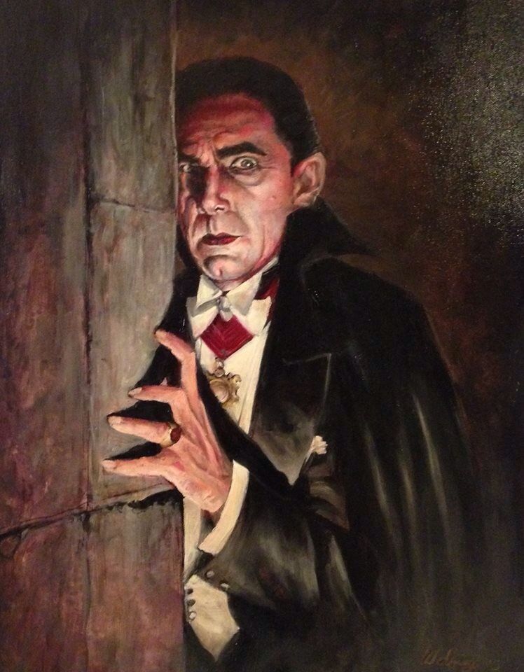 748x960 Bela Lugosi As Oil Painting By Terry Wolfinger Horror - Bela Lugosi Painting