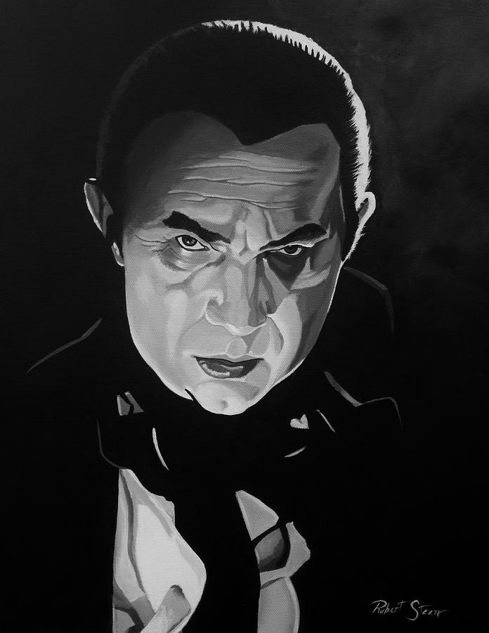696x900 Lugosi's Dracula Painting By Robert Steen - Bela Lugosi Painting