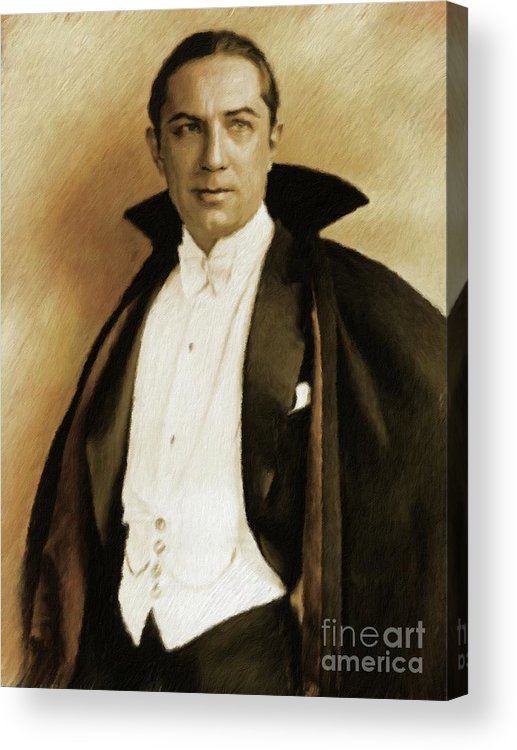 517x750 Bela Lugosi As Dracula Acrylic Print By Mary Bassett - Bela Lugosi Painting