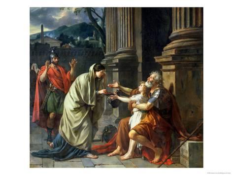 473x355 Belisarius Begging For Alms, 1781 Giclee Print By Jacques Louis - Belisarius Painting