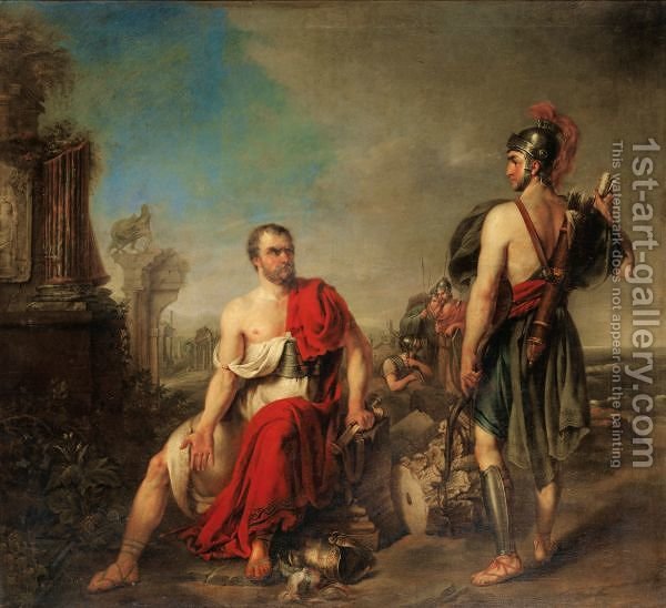 600x548 Belisarius Joseph Kremer Reproduction 1st Art Gallery - Belisarius Painting