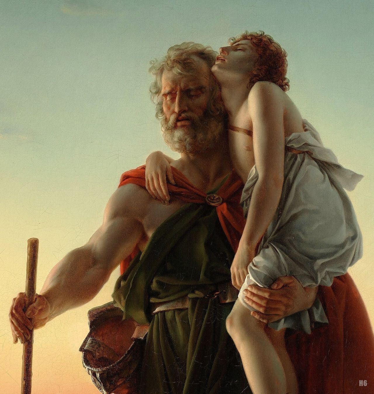 1280x1349 Detail Belisarius. 1797. Baron Francois Pascal Simon Gerard - Belisarius Painting