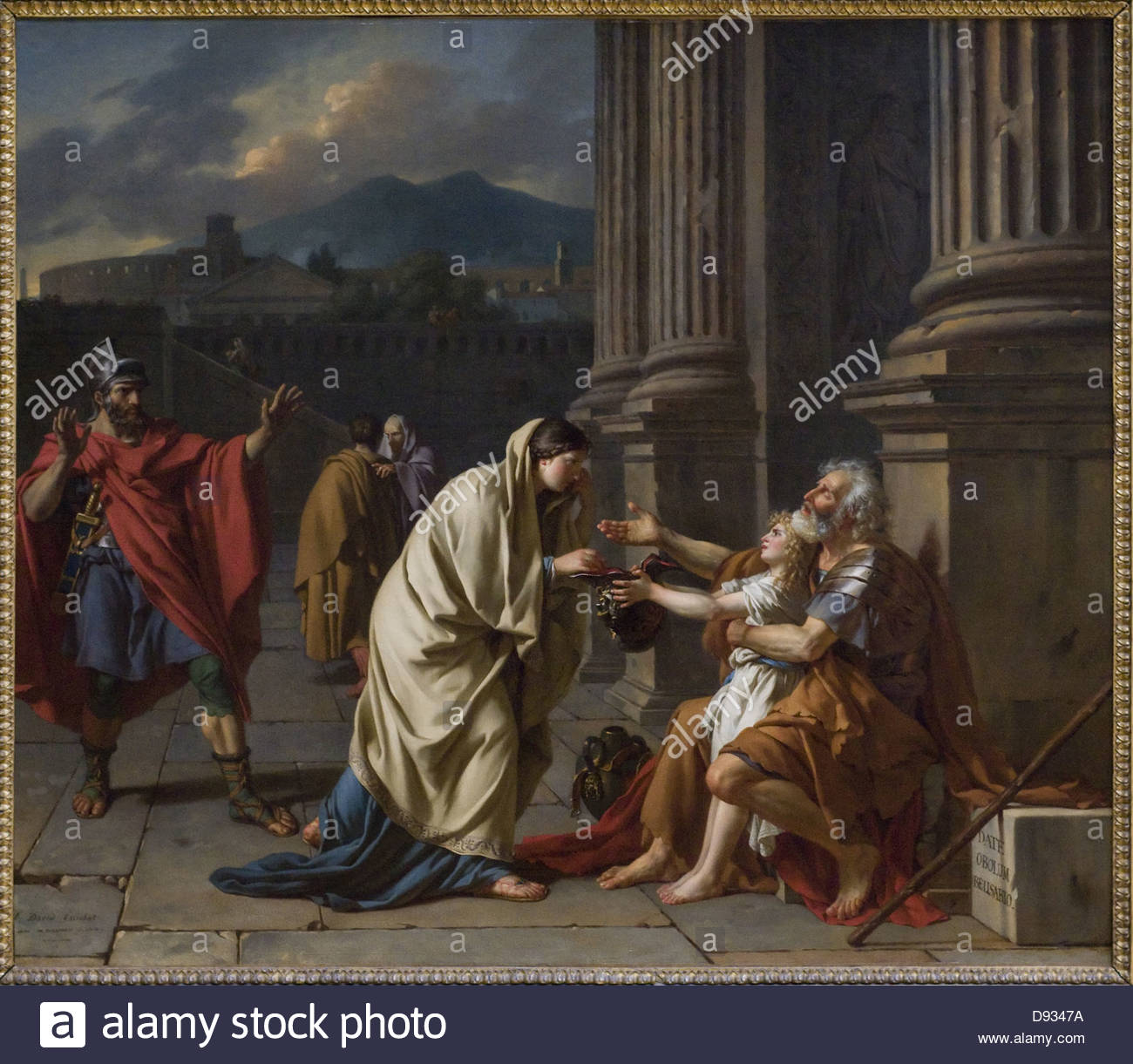 1300x1221 Jacques Louis David Demandant - Belisarius Painting