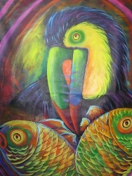 188x250 Artists In San Ignacio - Belize Painting