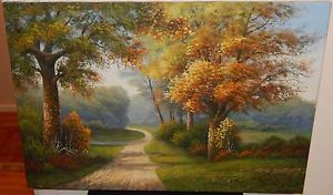 300x176 J.bell Original Oil On Canvas Landscape Painting Ebay - Bell Painting