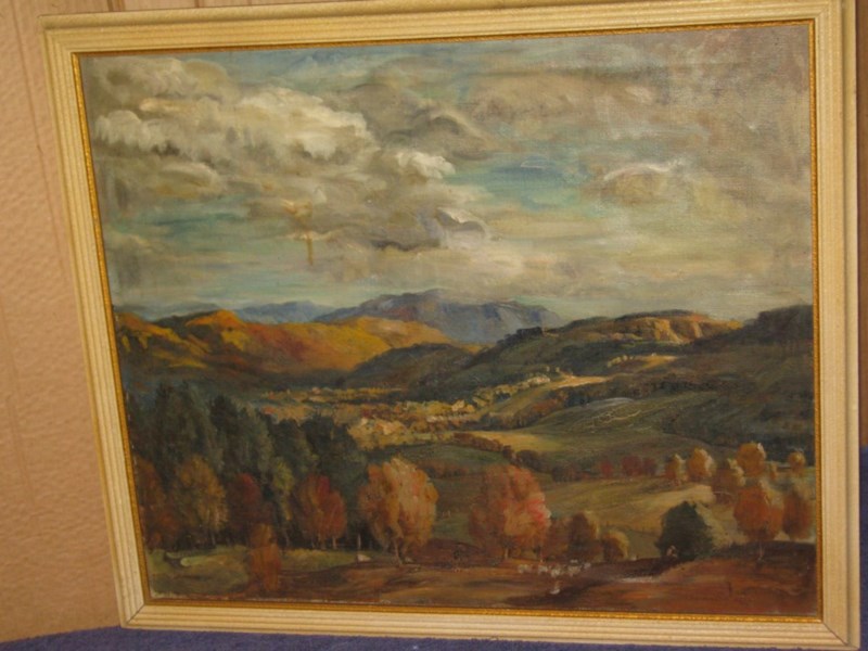 800x600 James Torrington Bell Painting Original Oil On Canvas (1890 - Bell Painting
