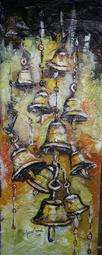 340x850 Bell Painting Nabin Manandhar Nepal Touchtalent For Everything - Bell Painting