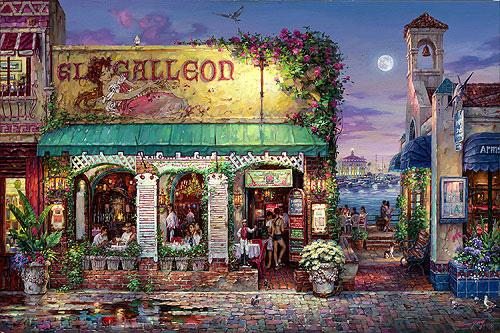 500x333 Cao Yong Cafe Bella Painting Best Paintings For Sale - Bella Painting