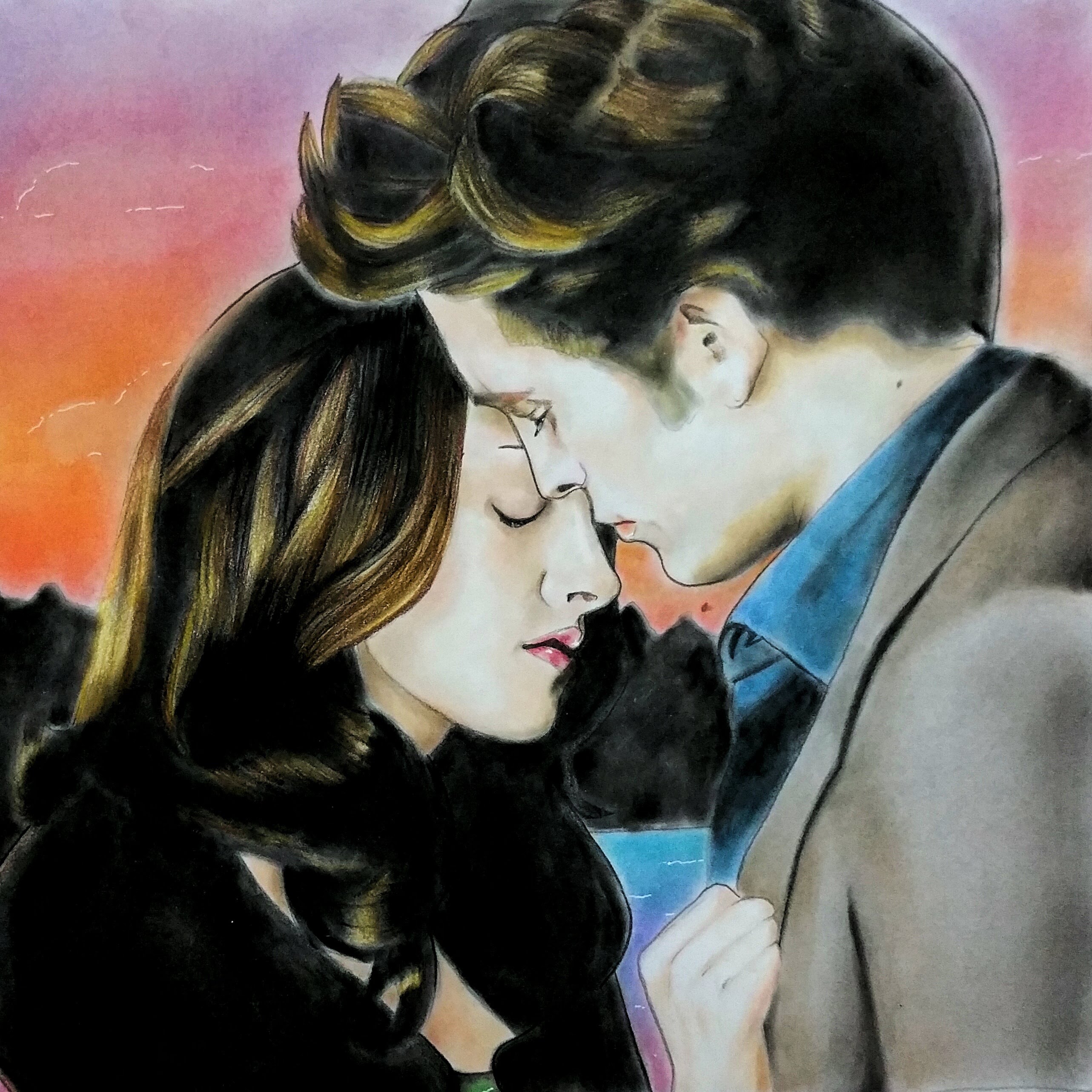 2565x2565 Bella And Edward Speed Drawing - Bella Painting