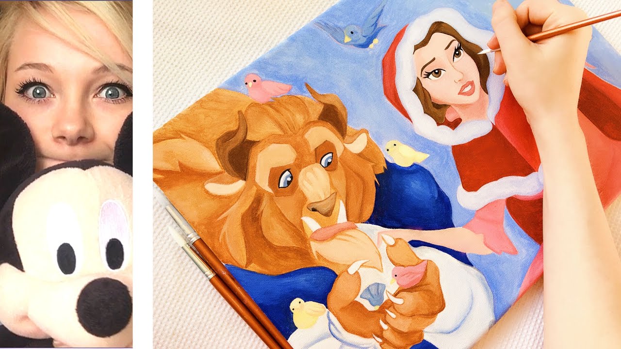 1280x720 Painting Disney's Beauty And The Beast! Princess Belle - Belle Painting