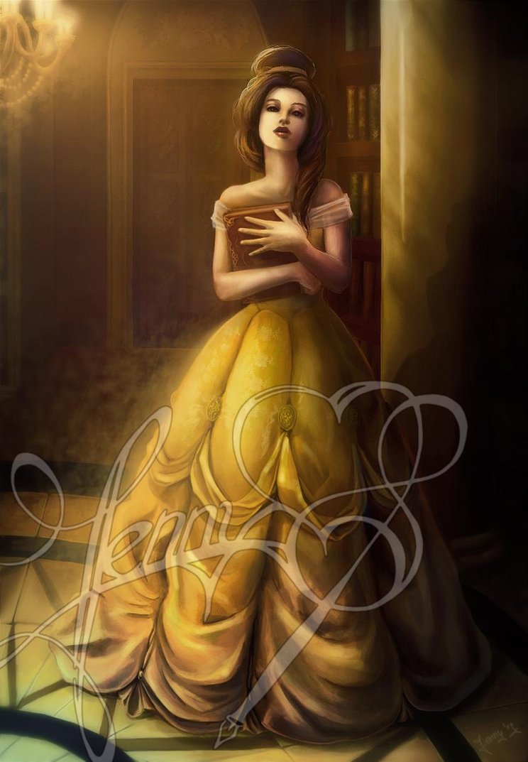 744x1073 Belle By Jennyeight - Belle Painting