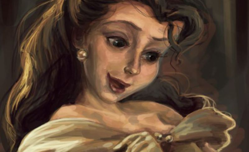 800x491 Disney Belle Paintings Painting For Home - Belle Painting Disney