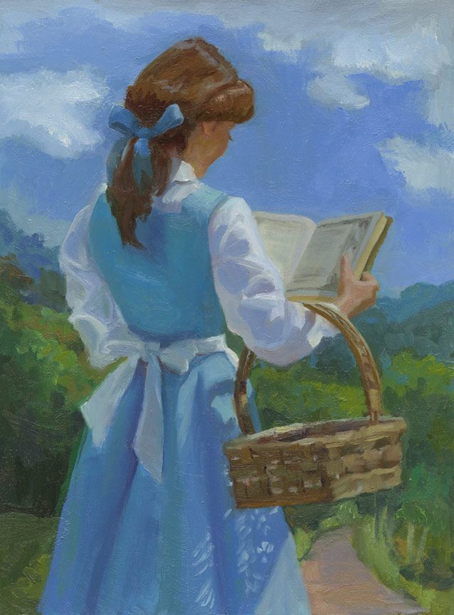 638x863 Every Morning Just The Same - Belle Painting Disney