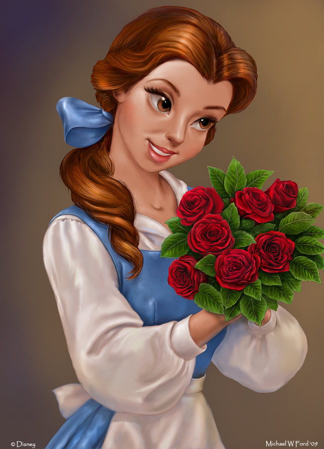 650x900 Princess Belle By Mwford - Belle Painting Disney