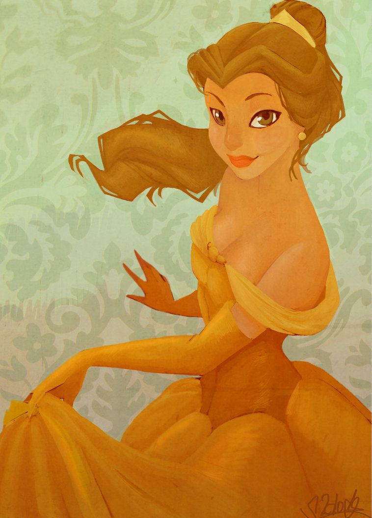758x1055 Belle Painting By Vpdessin On Disney - Belle Painting Disney