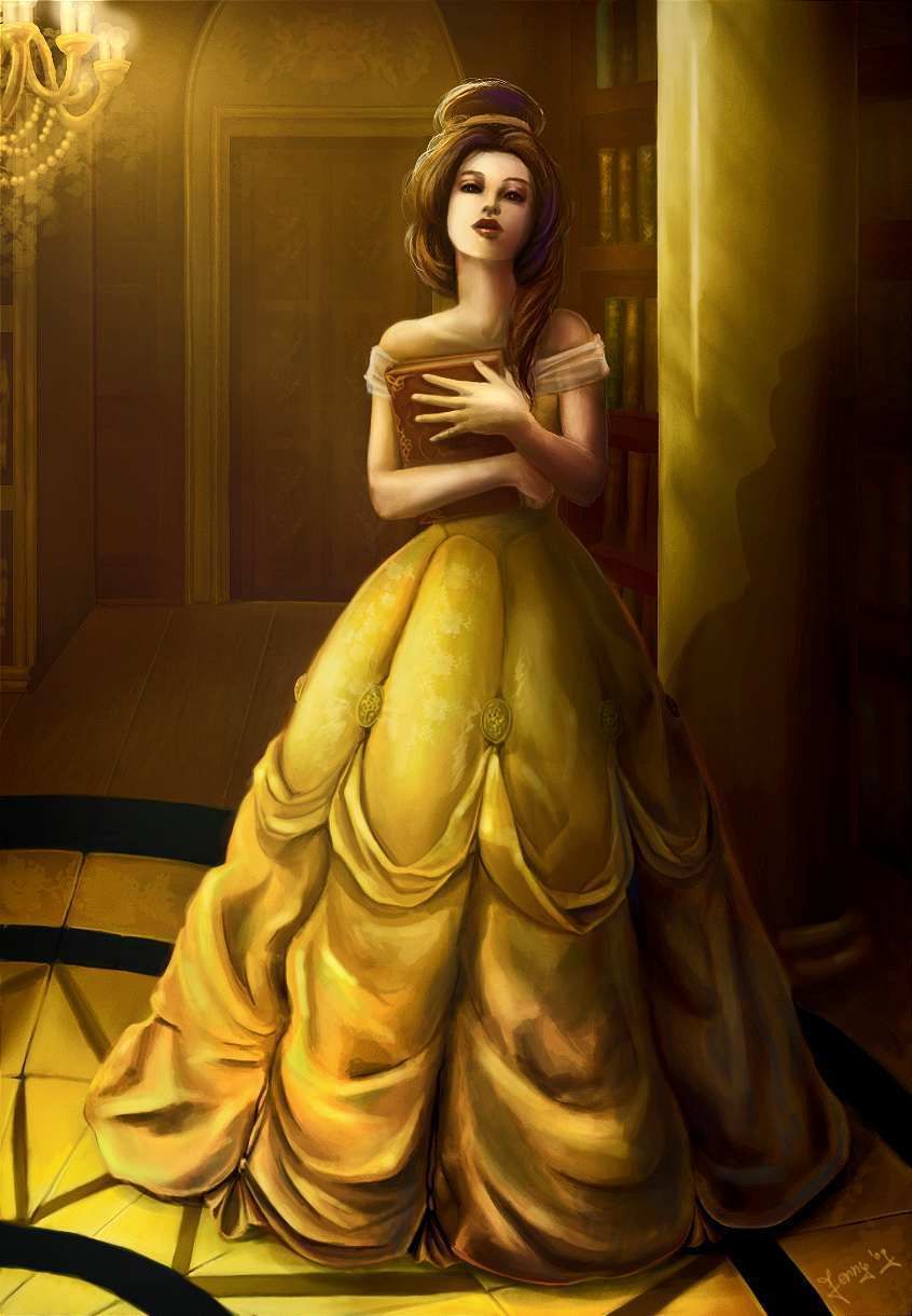 846x1220 Belle - Belle Painting Disney