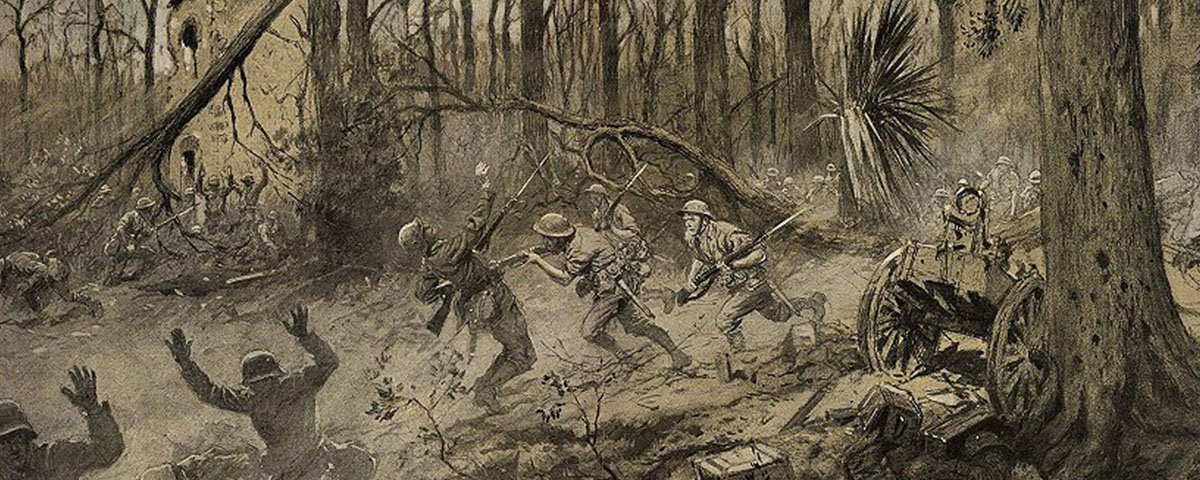 1200x480 Belleau Wood One Man's Initiation Historynet - Belleau Wood Painting