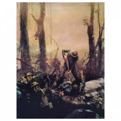 477x477 Belleau Wood Poster The Marine Shop - Belleau Wood Painting