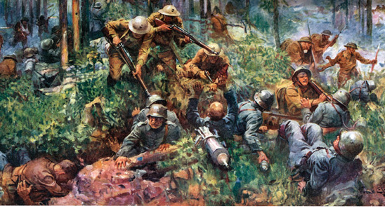 548x304 Belleau Wood Shrine Of Great Deeds - Belleau Wood Painting