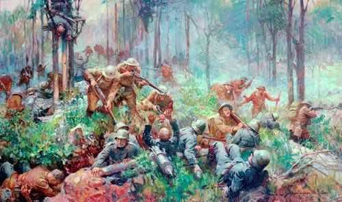 500x295 Buck Miller On Twitter - Belleau Wood Painting