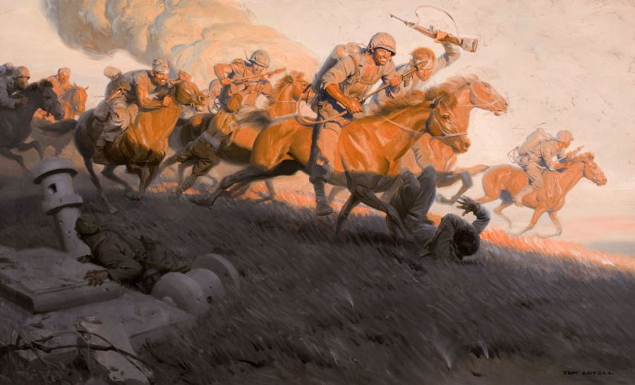 900x546 Gurney Journey Sergeant Tom Lovell, Usmc - Belleau Wood Painting