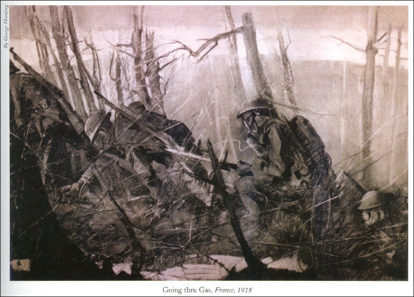 850x610 The 2nd Division A. E. F. Devil Dogs In Olive Drab - Belleau Wood Painting