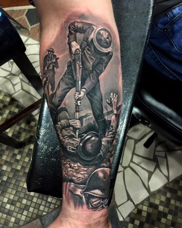 640x800 Pro Belleau Wood Painting Tattoos - Belleau Wood Painting