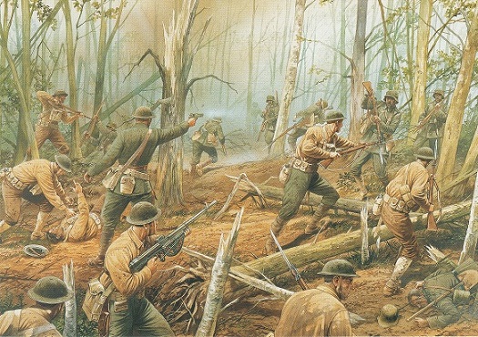 525x370 At Belleau Wood Part Iii Fix Bayonets! - Belleau Wood Painting