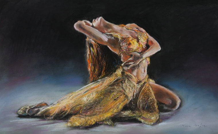 760x469 Arabic Belly Dancer Vania Goshe Paintings - Belly Dancer Painting