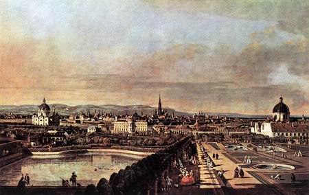 450x284 View Of Vienna From The Belvedere Painting, Abellotto Bernardo - Belvedere Painting