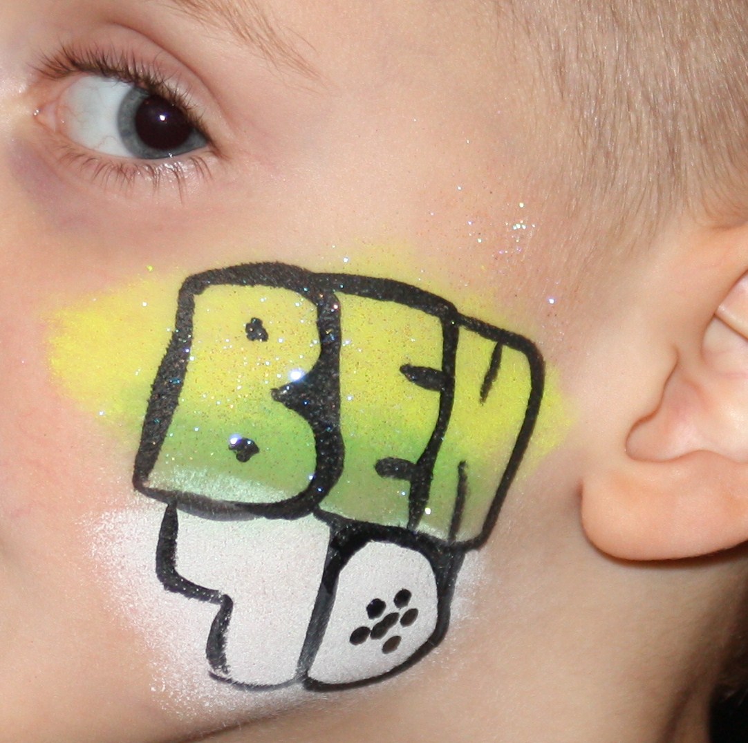 1082x1075 Img 2267 Belindas Face Art Face Painter And Balloons - Ben 10 Painting