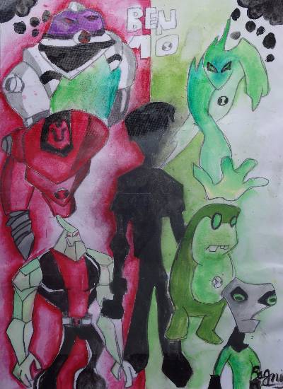 Ben 10 Painting at PaintingValley.com | Explore collection of Ben 10 ...