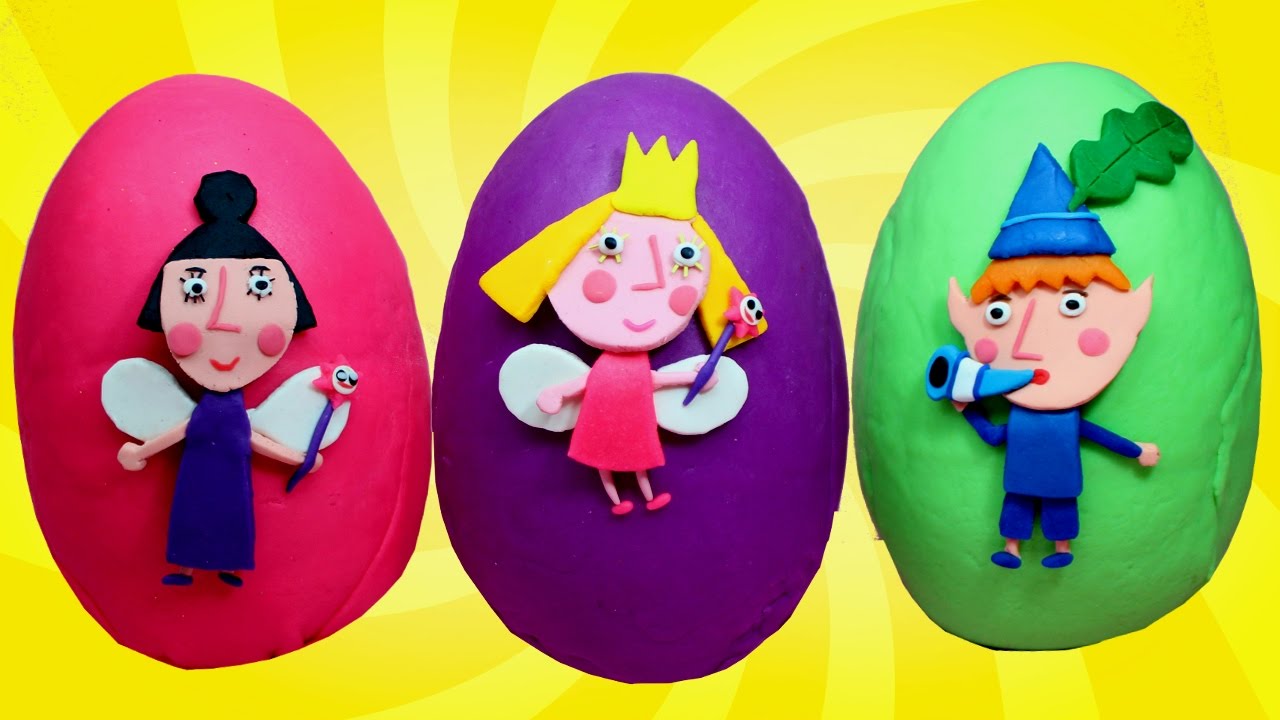 1280x720 Ben And Holly's Little Kingdom Play Doh Surprise Eggs Princess - Ben And Holly Painting