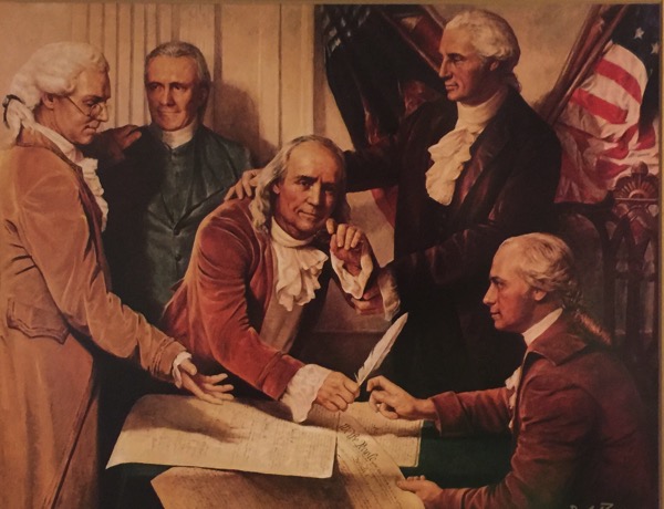 600x460 Benjamin Franklin Electricity And Freedom! Discovering Identity - Ben Franklin Painting