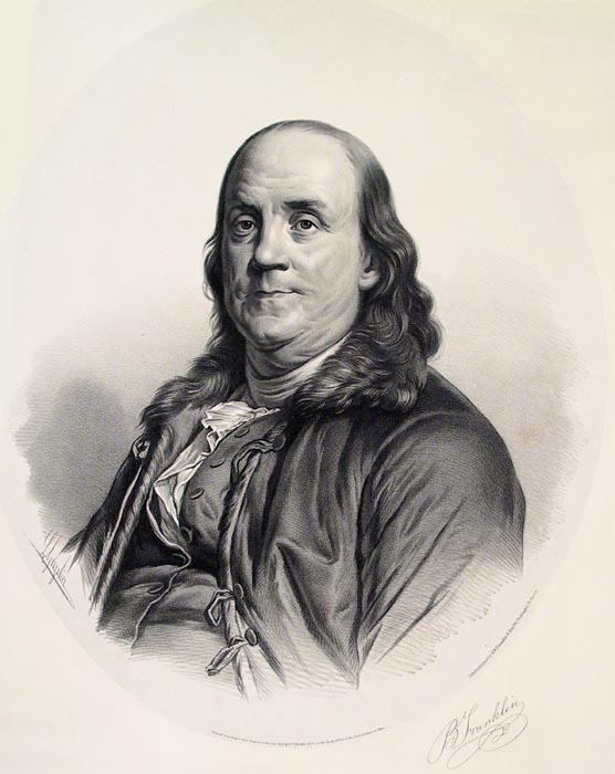 556x700 Charles Nicolas Cochin The Old Print Gallery Blog - Ben Franklin Painting