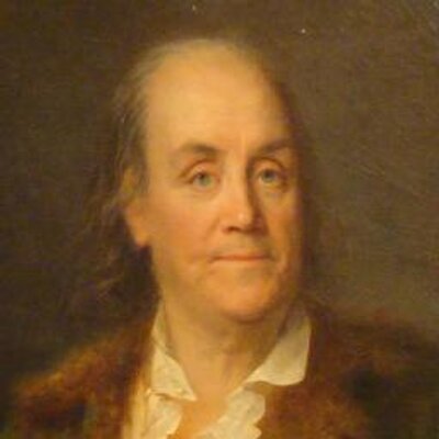 400x400 Benjamin Franklin (@benfranklin) Twitter - Ben Franklin Painting