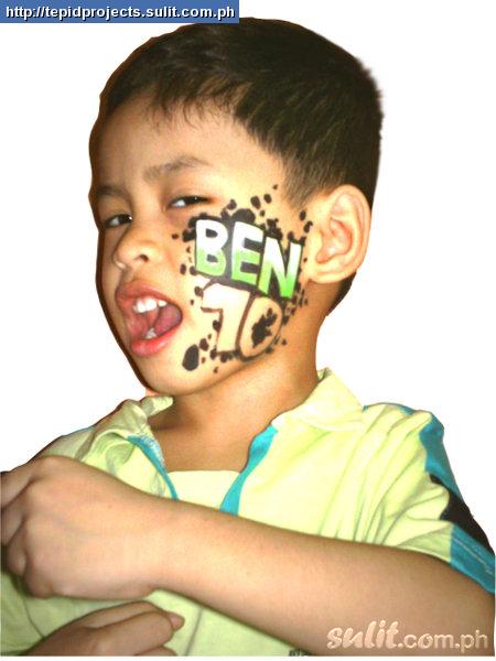 450x600 Halloween Come Fare Ben 10 Face Painting Esempi Video Tutorial - Ben Ten Painting