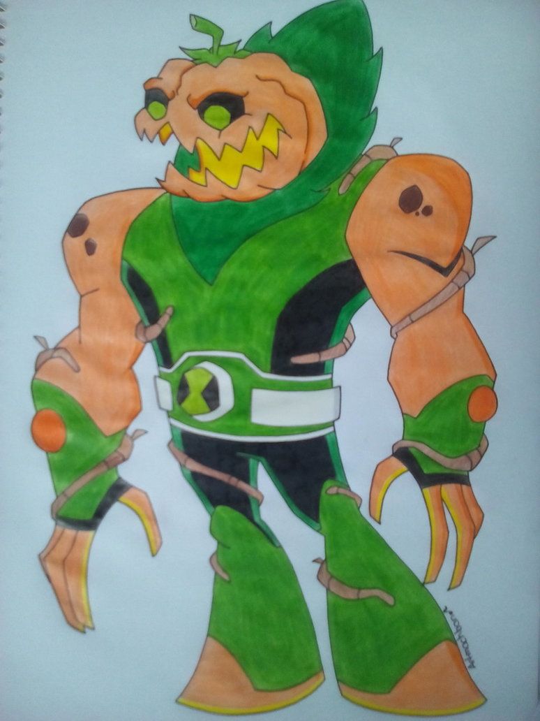 774x1032 Pumpkboom (Redesign) By Artmachband196 Ben 10 Ben - Ben Ten Painting