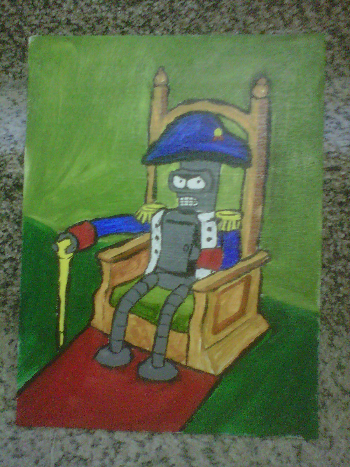 1200x1600 I Painted A Picture Of Bender As Napoleon! Pics - Bender Painting