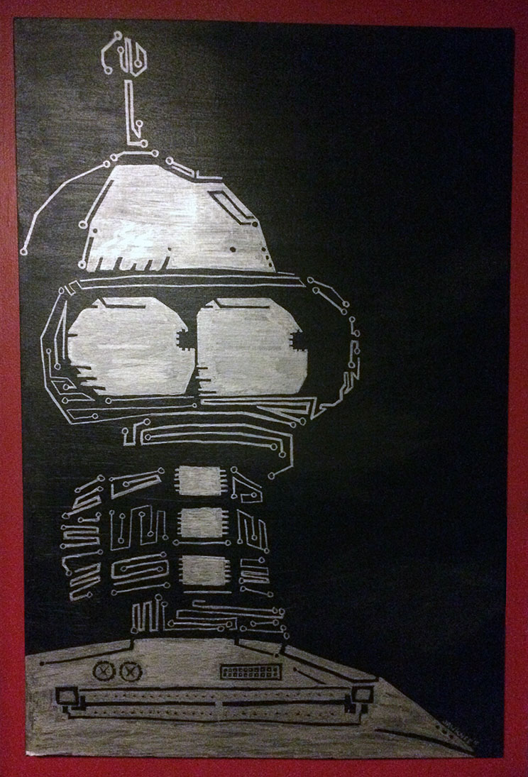 744x1095 Johnny Larocque Artist Filmmaker It - Bender Painting